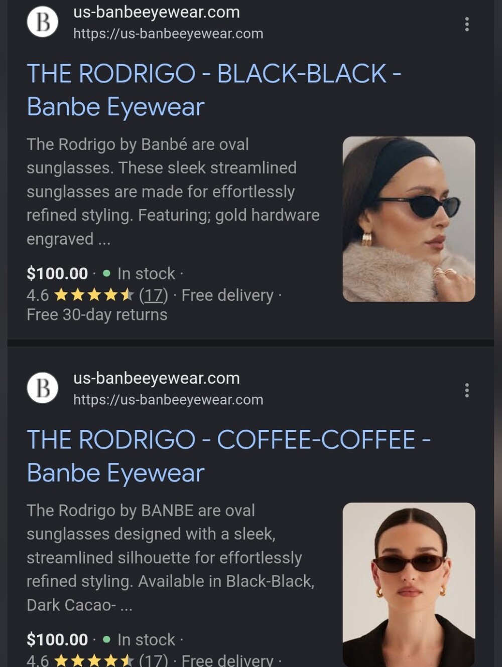 Banbé Eyewear The Rodrigo The Selena Sunglasses - Black & Brown